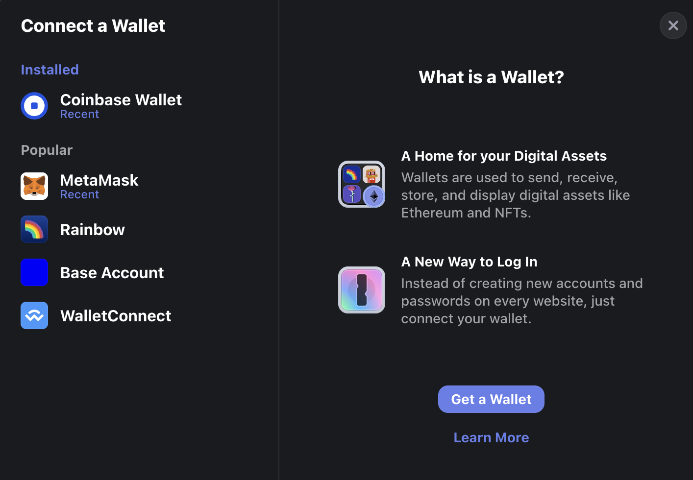 Rainbow Wallet Login